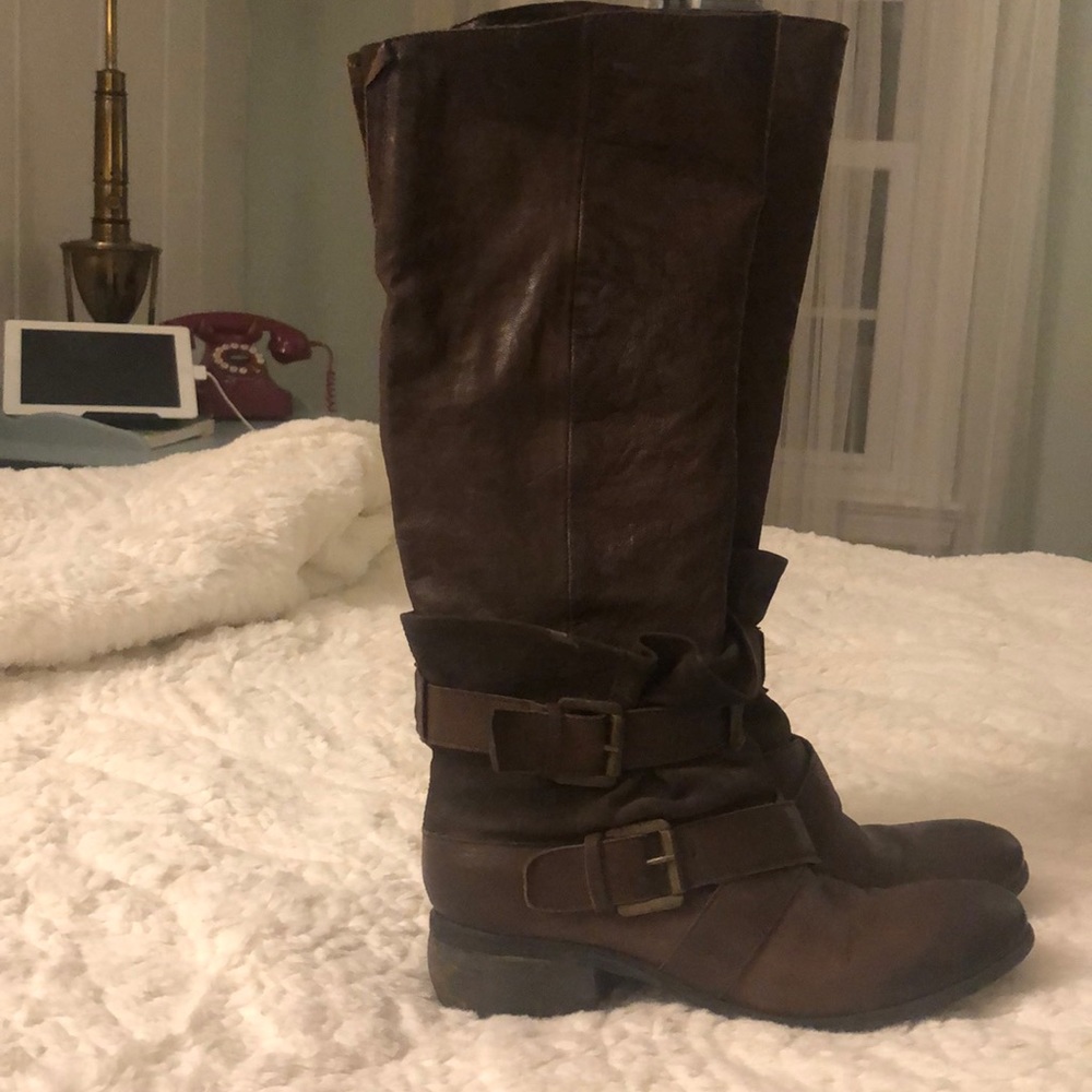 Boutique 9 women’s brown tall boots size 8.5